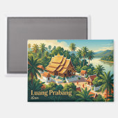 Luang Prabang Laos Magnet (Vorderseite/Rückseite)