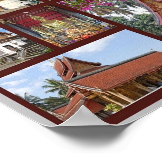 Luang Prabang - Laos - Mosaik - Poster (Ecke)