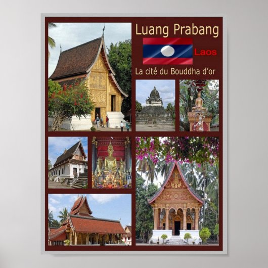 Luang Prabang - Laos - Mosaik - Poster (Vorne)