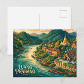 Luang Prabang Laos Postkarte (Vorne/Hinten)