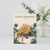 Luang Prabang Laos Postkarte (Stehend Vorderseite)