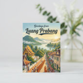 Luang Prabang Laos Postkarte (Stehend Vorderseite)