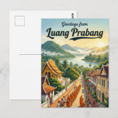 Luang Prabang Laos Postkarte (Vorne/Hinten)