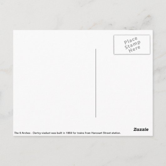 Luas Tram, Dartry Viaduct, Milltown Dublin Postkarte (Rückseite)