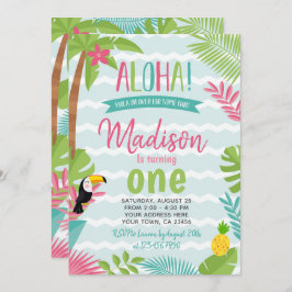 Luau 1. Geburtstag Einladung