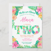 Luau 2. Geburtstag Einladung (Vorderseite)