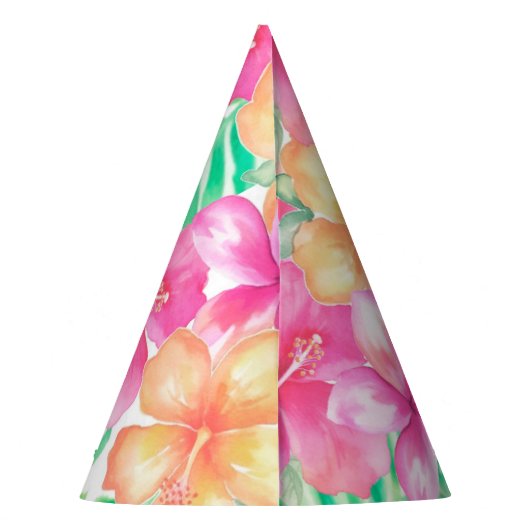 Luau 3. Geburtstag Partyhütchen (Rückseite)