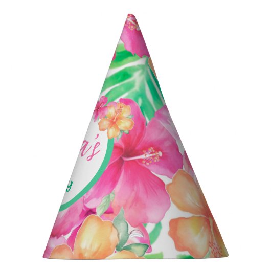 Luau 3. Geburtstag Partyhütchen (Rechts)