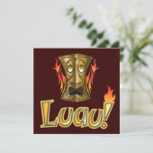 Luau 3 Party Einladungen (Stehend Vorderseite)