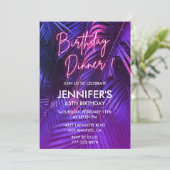 Luau 65. Geburtstag Einladungen Tropisches Abendes (Stehend Vorderseite)