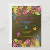 LUAU-ABBILDUNGSPARTEI/HIBISKUS/RAINBOW EINLADUNG (Rückseite)