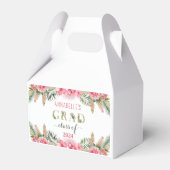 Luau Abschluss Class of 2024 floral Geschenkschachtel (Vorderseite)