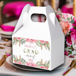 Luau Abschluss Class of 2024 floral Geschenkschachtel