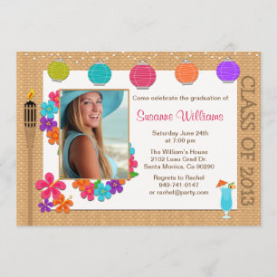 Luau Abschluss Invitation Class of 2013 Einladung