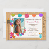 Luau Abschluss SCROLL DOWN 2013 Einladung (Vorderseite)