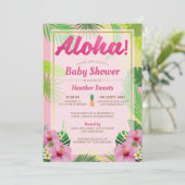 Luau Baby Shower Einladung (Stehend Vorderseite)