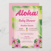 Luau Baby Shower Einladung (Vorne/Hinten)