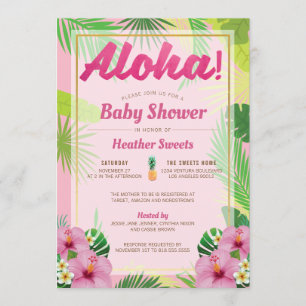 Luau Baby Shower Einladung