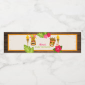 Luau Baby Shower Wasserflaschenetikett (Einzelnes Label)
