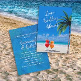 Luau Beach Cocktails Bridal Polterabend Einladung