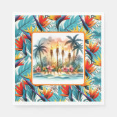 Luau Bird of Paradise Serviette (Vorderseite)