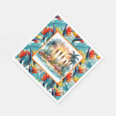 Luau Bird of Paradise Serviette (Ecke)