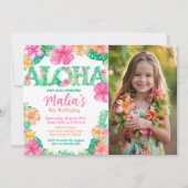 Luau Birthday Einladung (Vorderseite)