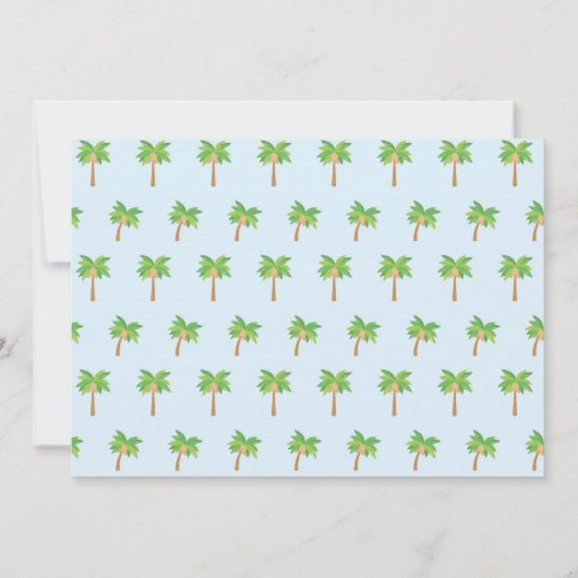 Luau Birthday Einladung (Rückseite)