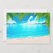 Luau Birthday Einladung Aloha Invites (Rückseite)