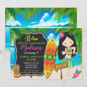 Luau Birthday Einladung Aloha Invites (Vorne/Hinten)