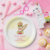 Luau Birthday Paper Teller mit Tiki God & Blume (Party)