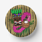 Luau Birthday Party Tellers Individuelle Name Pappteller (Vorderseite)