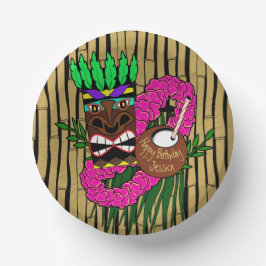 Luau Birthday Party Tellers Individuelle Name Pappteller