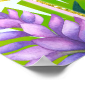 Luau Birthday Tropical Welcome Sign Poster (Ecke)