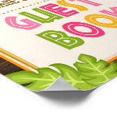Luau Bitte unterzeichnen Sie unser Gästebuchsignik Poster (Ecke)