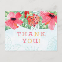 Luau Brautparty danke Postcard