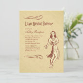 Luau Brautparty-Einladungen Einladung (Stehend Vorderseite)