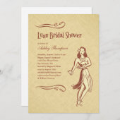 Luau Brautparty-Einladungen Einladung (Vorne/Hinten)