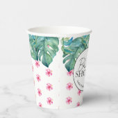 Luau Brautparty Tropical Hibiskus Blume Pappbecher (Rechts)