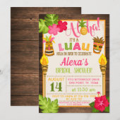 Luau Bridal Dusche Einladung (Vorne/Hinten)