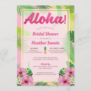 Luau Bridal Dusche Einladung