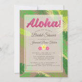 Luau Bridal Dusche Einladung (Vorderseite)