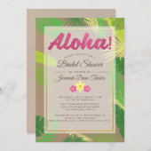 Luau Bridal Dusche Einladung (Vorne/Hinten)