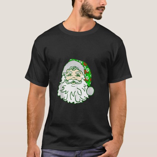 Luau Christmas Hawaiian Santa Claus Hawaii Xmas Ju T-Shirt (Vorderseite)