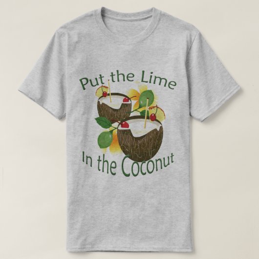 Luau Coconut Drink Limones Party T - Shirt (Design vorne)