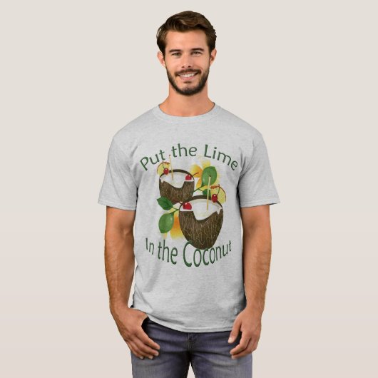 Luau Coconut Drink Limones Party T - Shirt (Vorne ganz)