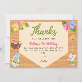 Luau Danke, Card Dankeskarte