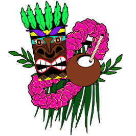 Luau Design Freistehende Fotoskulptur