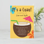 Luau-Dusche oder Engagement-Partei Einladung (Stehend Vorderseite)