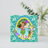 Luau Einladung / Beach Wedding Party (Stehend Vorderseite)